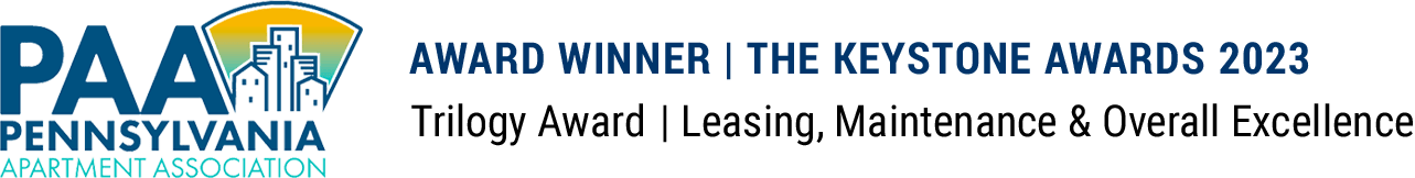 Pennsylvania Apartment Association Award Winner Best in Apartment Living